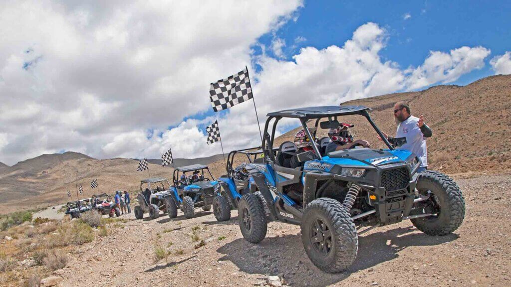 blue off road vehicles for las vegas off road tours