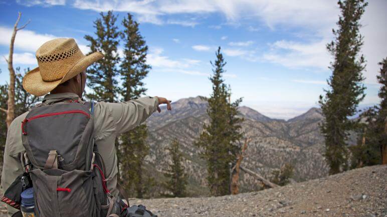 hiking in Spring Mountains