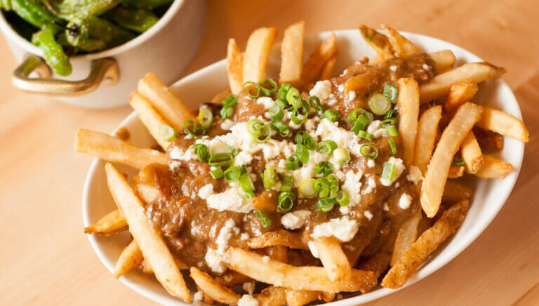 loaded fries at depot craft brewery distillery