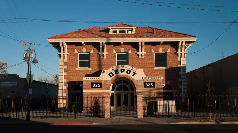 front of depot craft brewery distillery