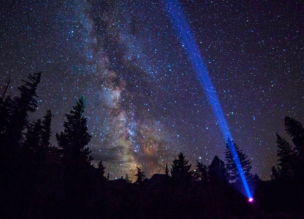 night view of the milky way galaxy at great basin highway