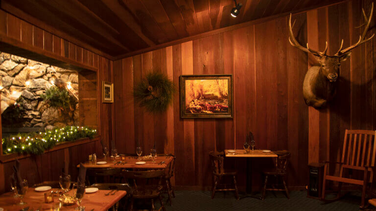 tables in the pine lodge dinner house