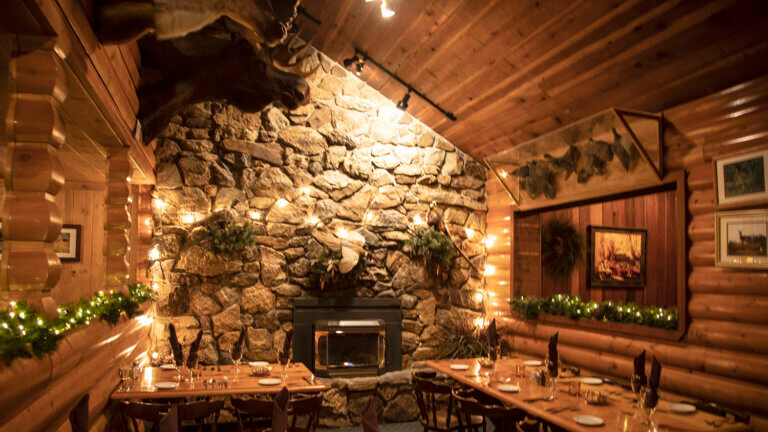 dining area at the pine lodge dinner house