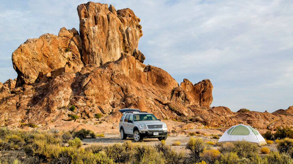 camping near Basin and Range National Monument