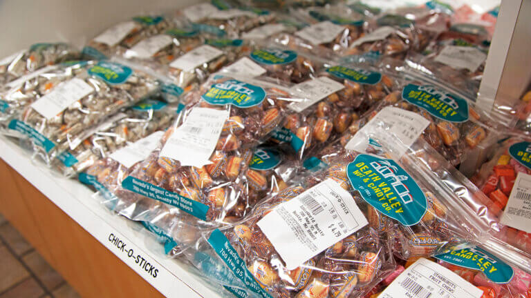assorted nuts for sale at death valley nut and candy company
