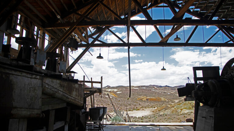 abandoned building at florence mine