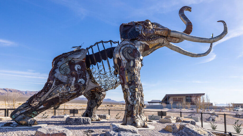 monumental mammoth at ice age fossils state park in north las vegas nevada