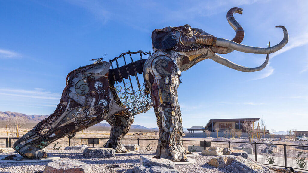 monumental mammoth at ice age fossils state park in north las vegas nevada