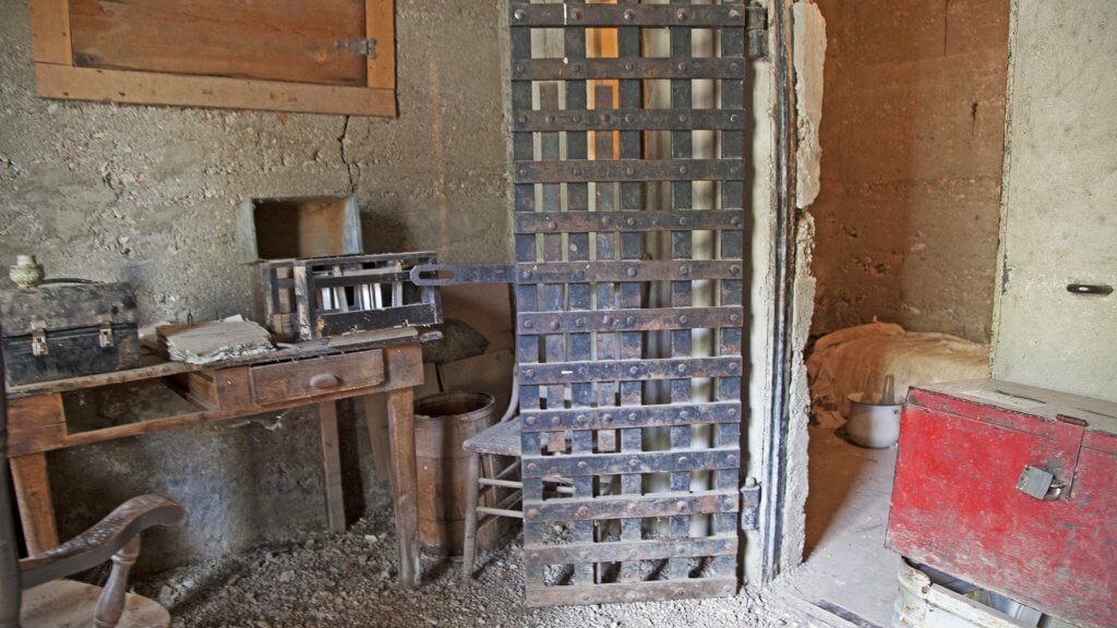 jail cell at the historic jarbidge jail