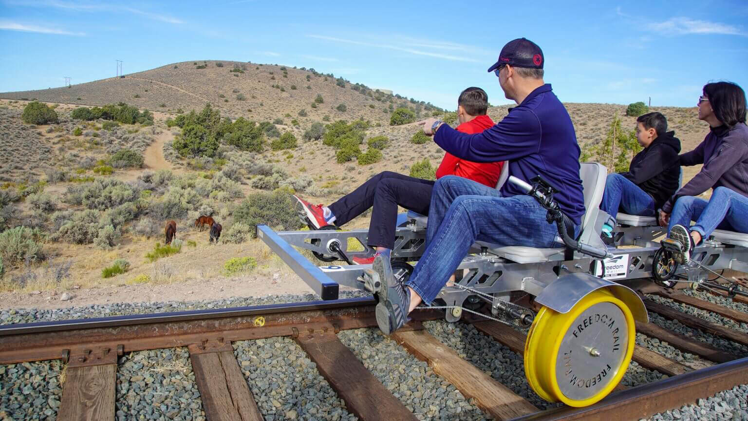 V&T Railbikes Railbiking Tours V and T Railway Carson City