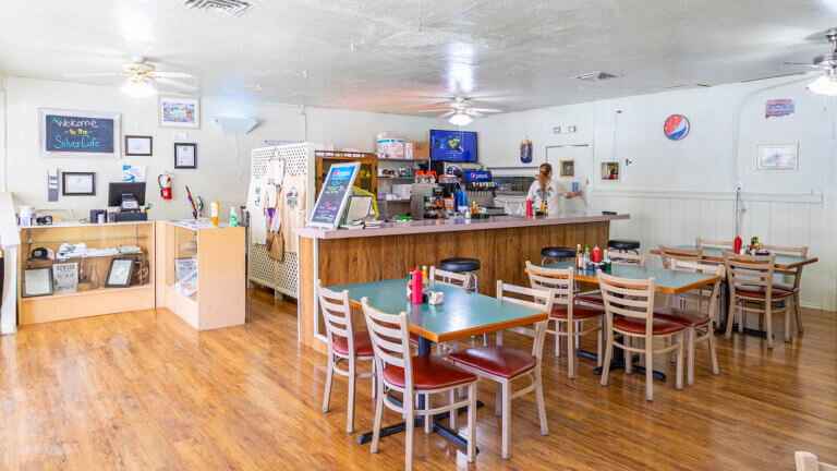 dining area at the historic silver cafe