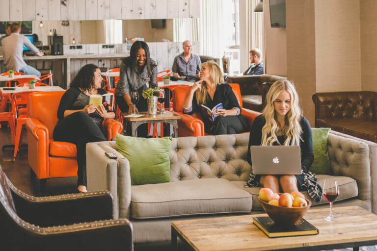 lounge at Whitney Peak Hotel