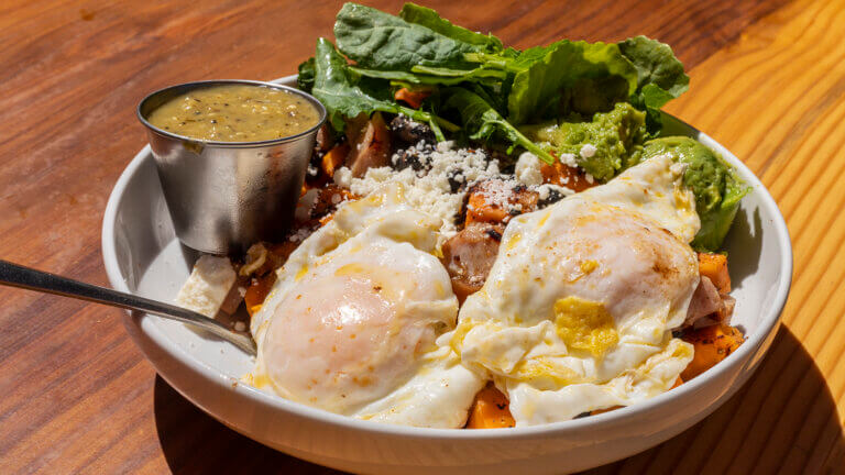 breakfast egg dish at tunnel creek cafe