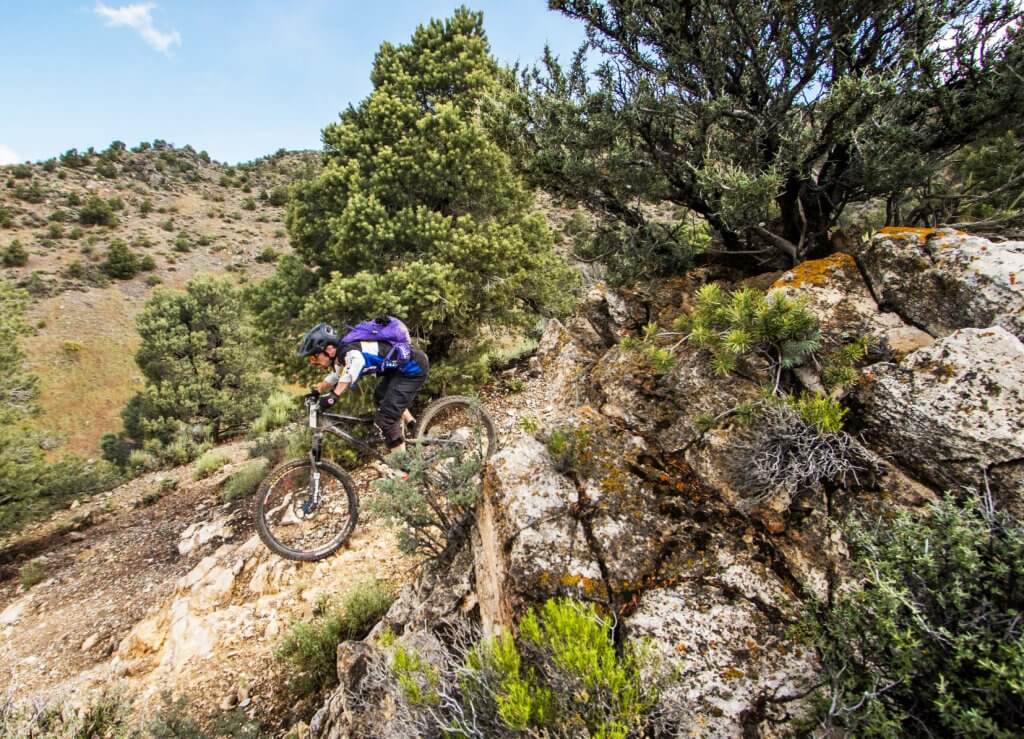 rider at the fears tears & beers mountain bike enduro