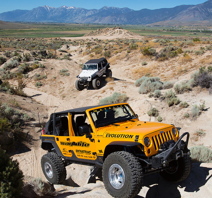 two jeeps off road in carson city