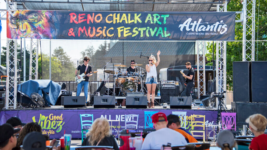 Reno Chalk Art & Music Festival Atlantis Reno Nevada Art Events