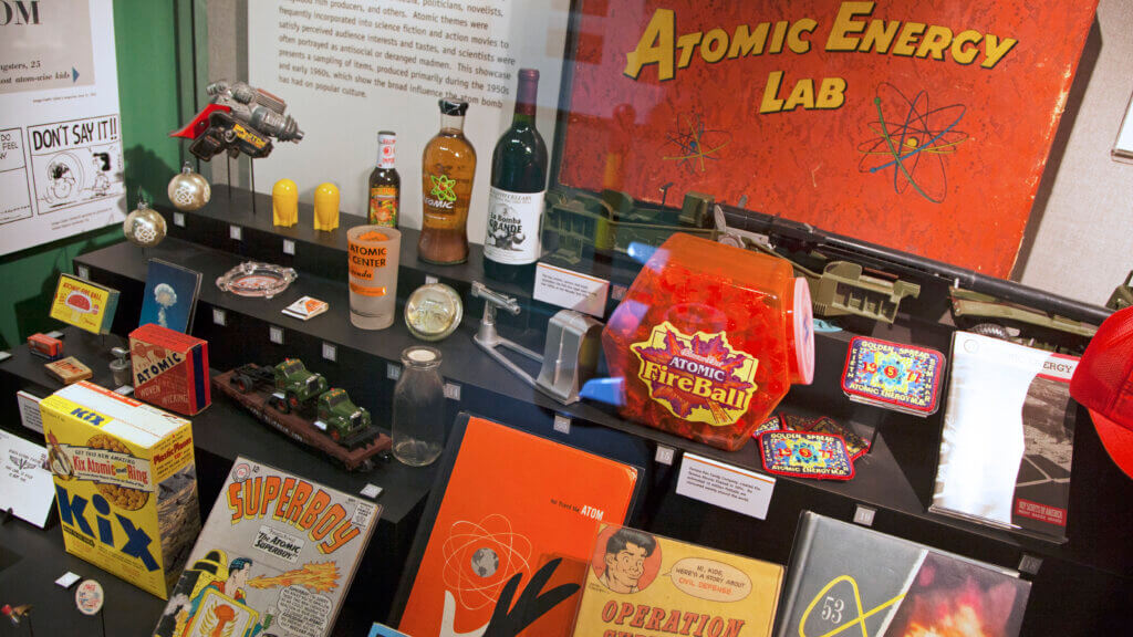 assorted snacks and goods at the national atomic testing museum