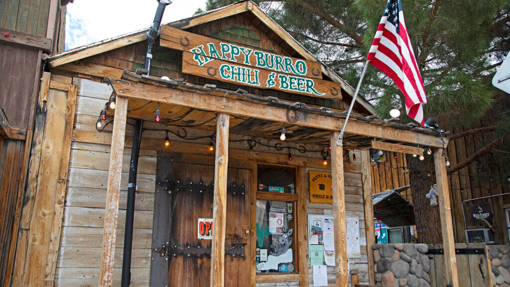 outside of the happy burro chili and beer bar