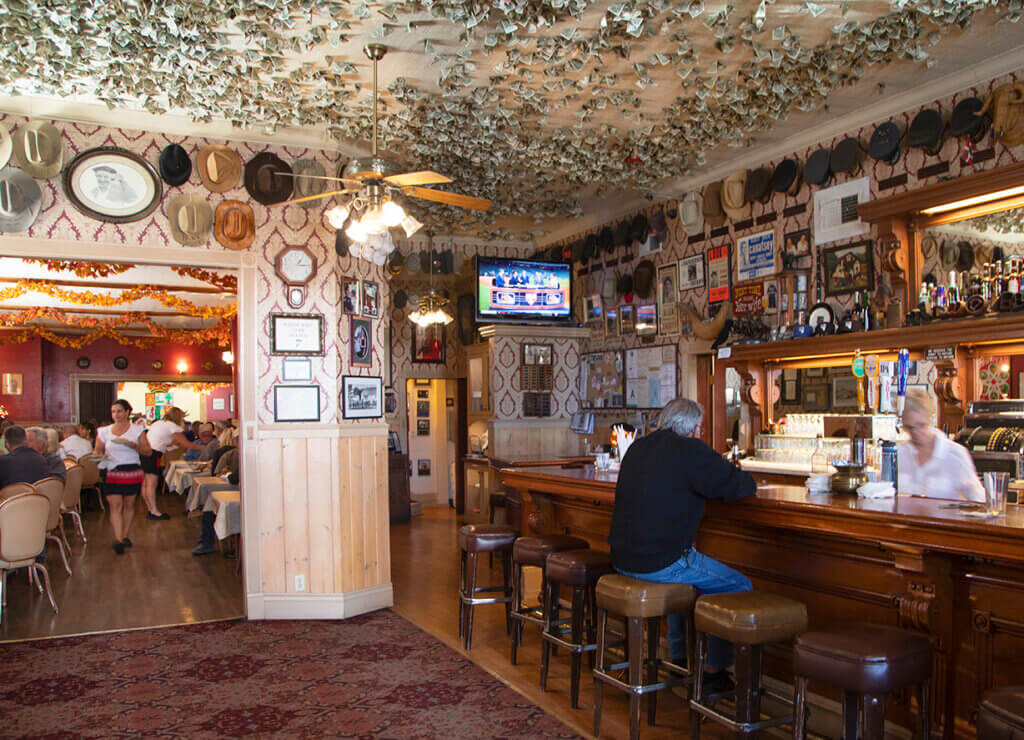 inside of jts basque bar and dining room in carson valley