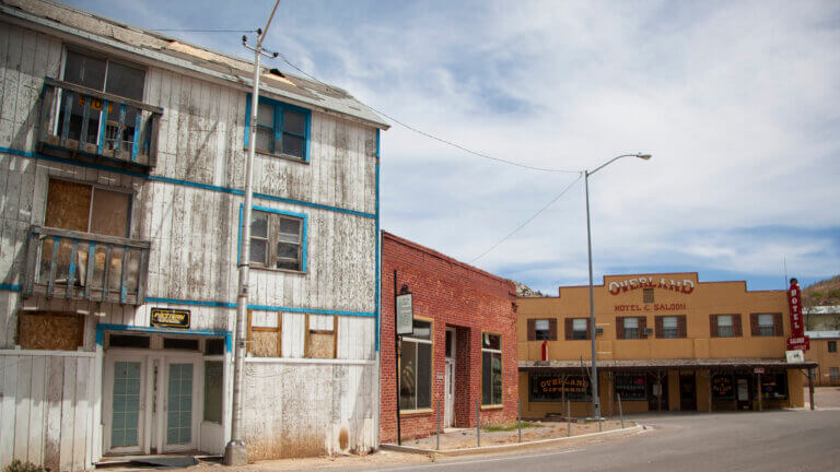 old hotel in pioche