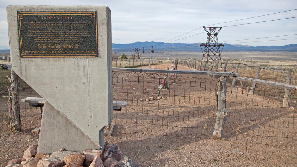 sign at boot hill cemetery