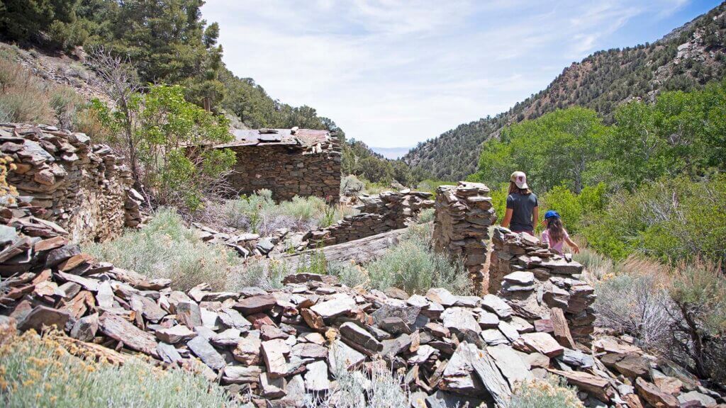 hiking at ophir mill ghost town