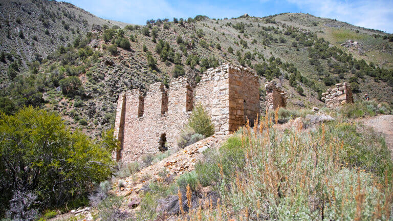 abandoned mills at ophir mill ghost town