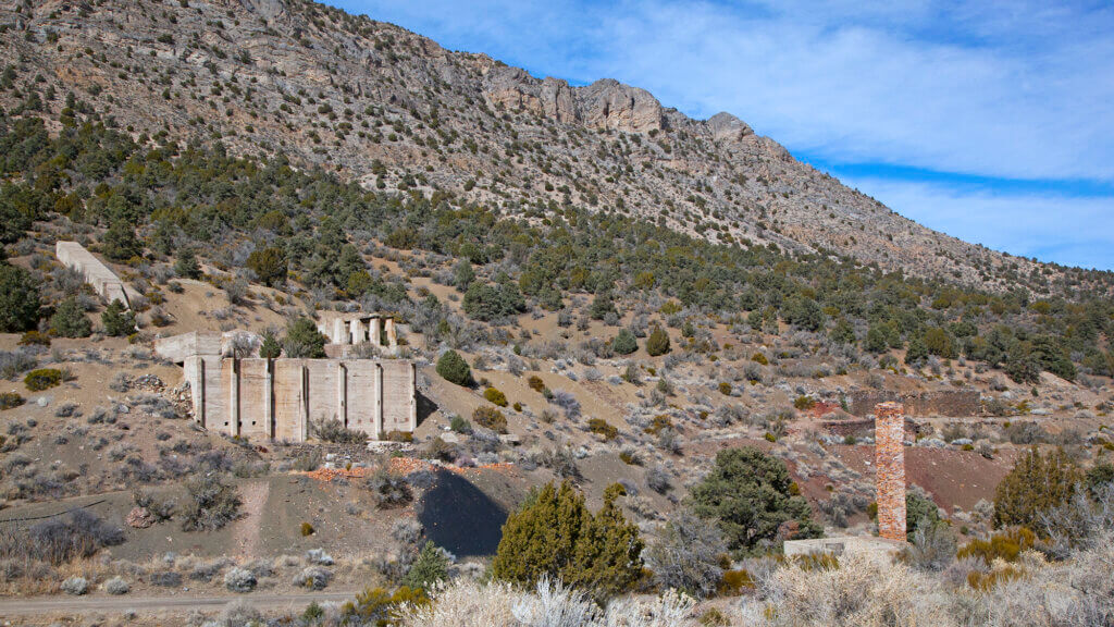 Tybo Stamp Mill Ruins