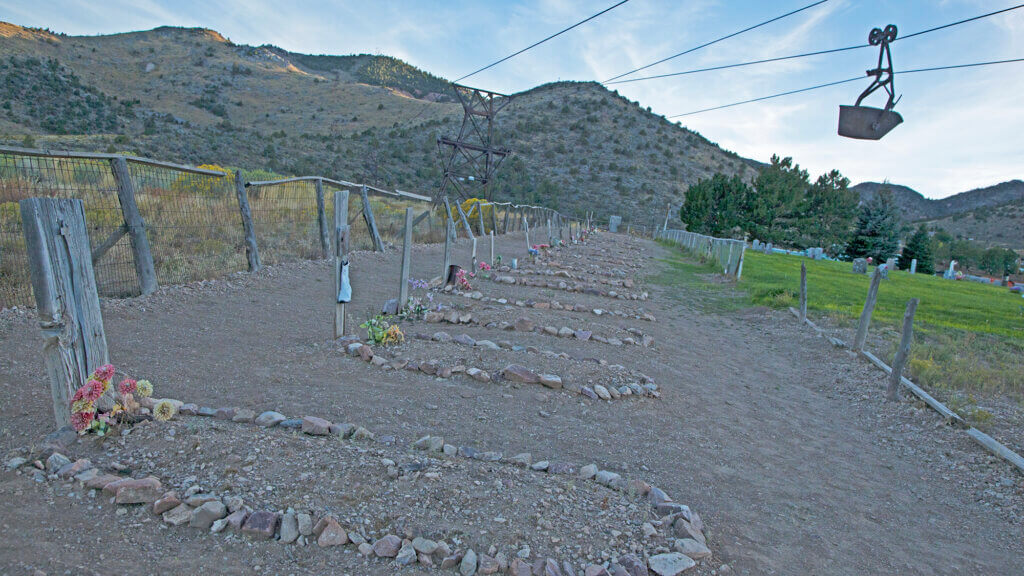 Aerial Tramway over Boot Hill Cemetery