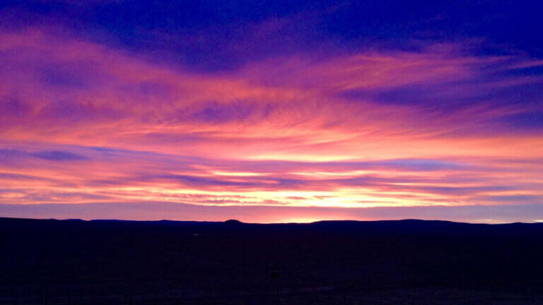 rockin td ranch sunset