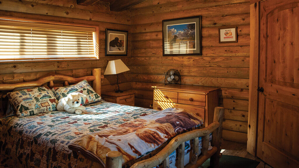 bedroom at kingston cabin near austin nv