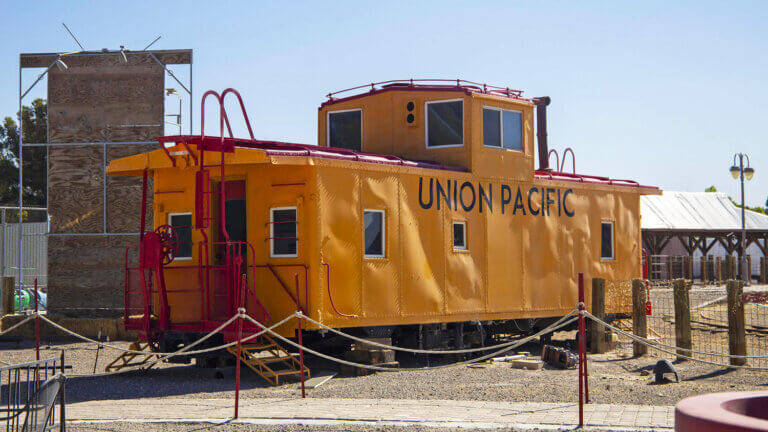 union pacific caboose at ryanhenge