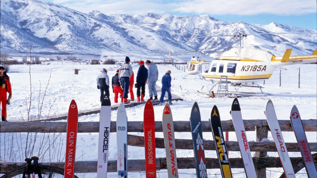 Early days at Ruby Mountains Heli-Ski Experience