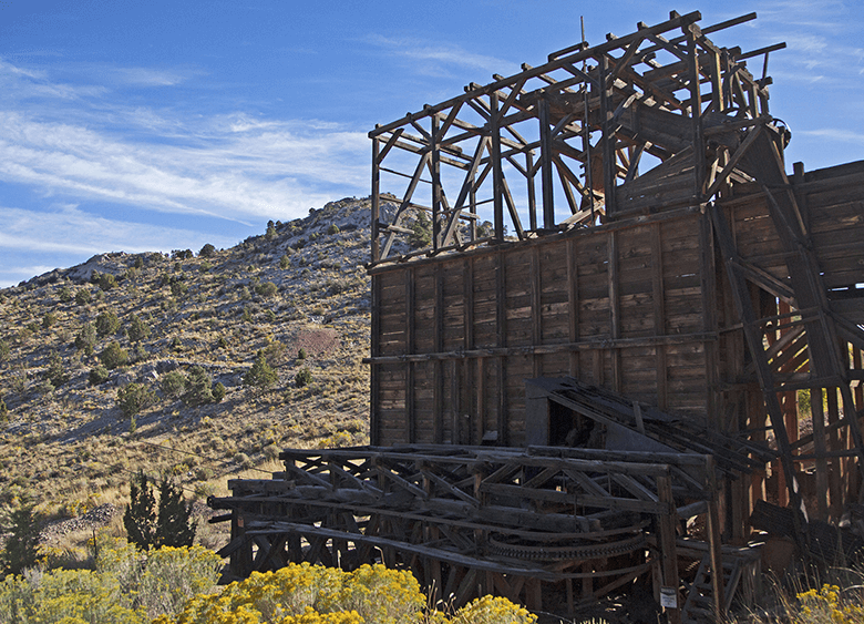 Pioche's Historic Mining Relics & Aerial Tramway