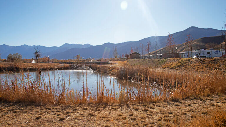 lake near Silver City RV Resort