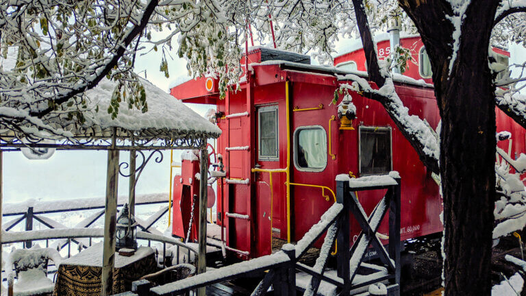 ruby caboose virginia city, uncommon overnighter, unique places to stay Nevada