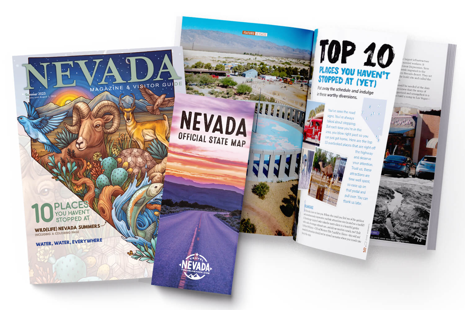 nevada travel guide by mail