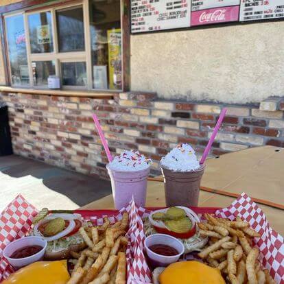 meals at Woody's Burger Shack