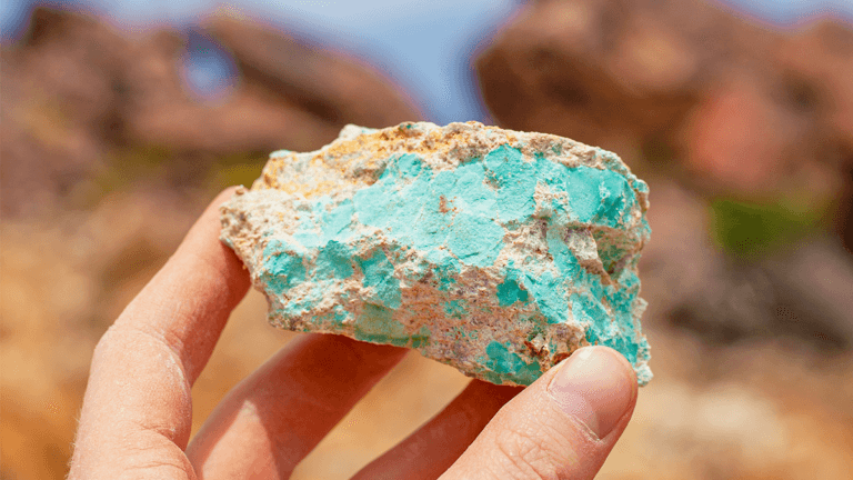 Where is turquoise found on sale in the world