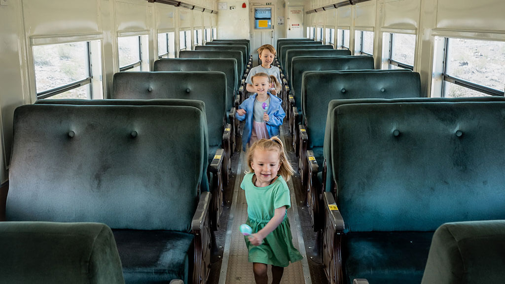 nevada state railroad museum boulder city kids riding train