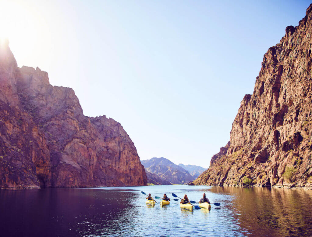 people kayaking in nevada