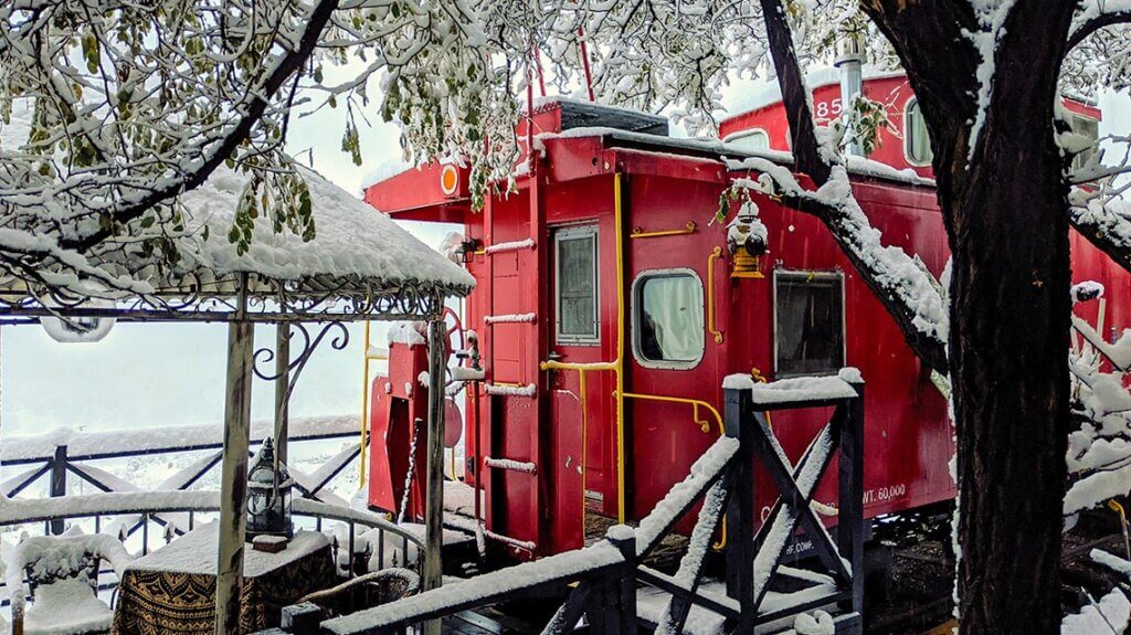 ruby the red caboose in virginia city nevada