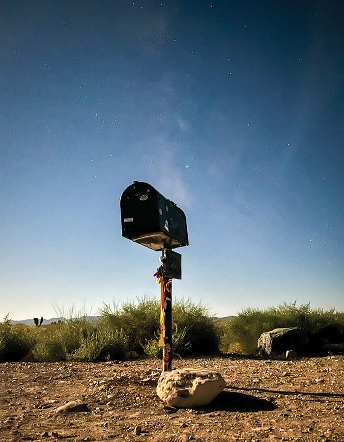 black mailbox near area 51 nevada