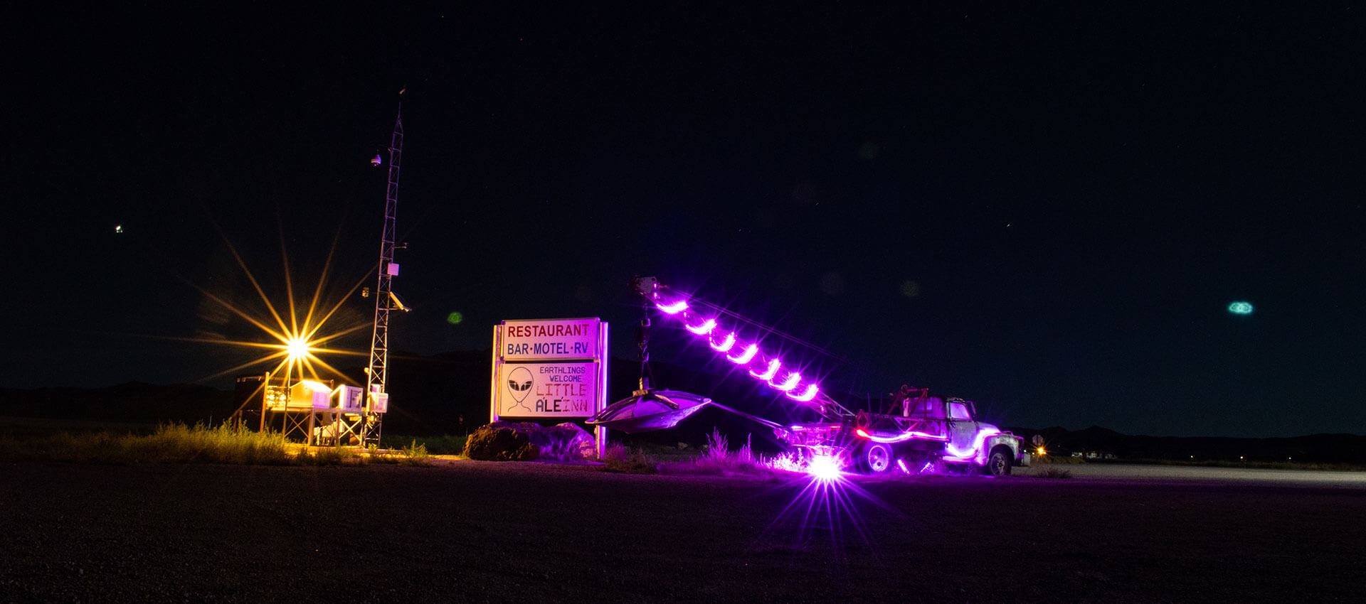 little aleinn near area 51 in rachel nevada