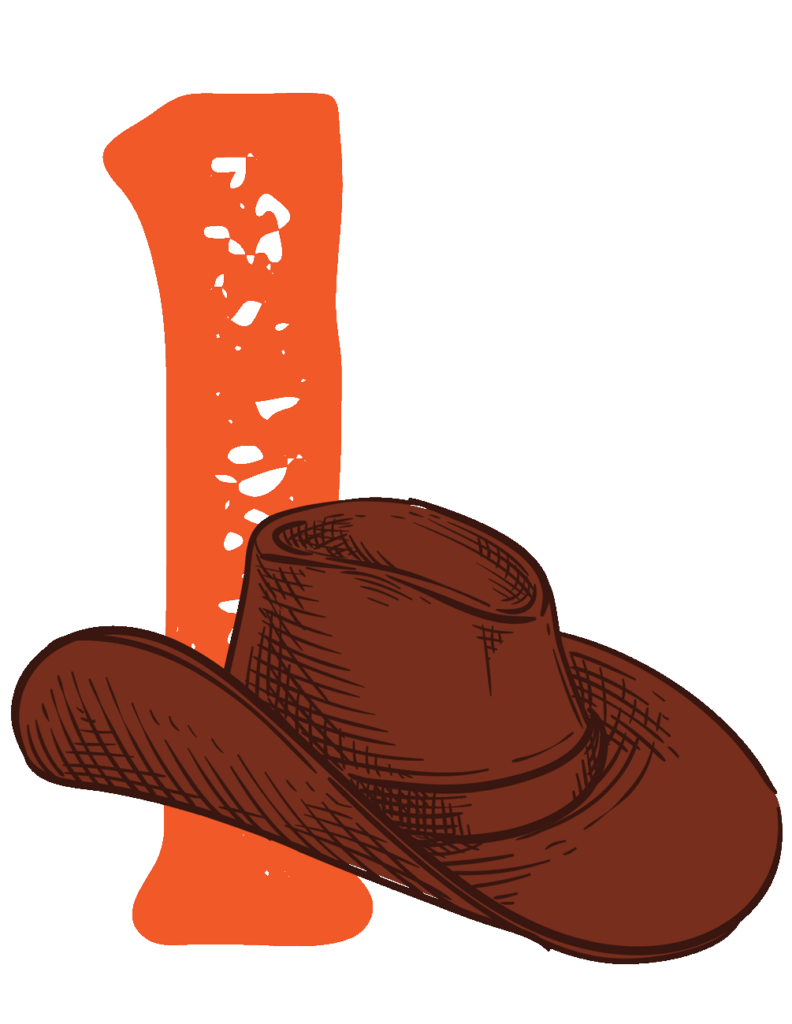 sagebrush saloon passport cowboy hat with number 1 icon