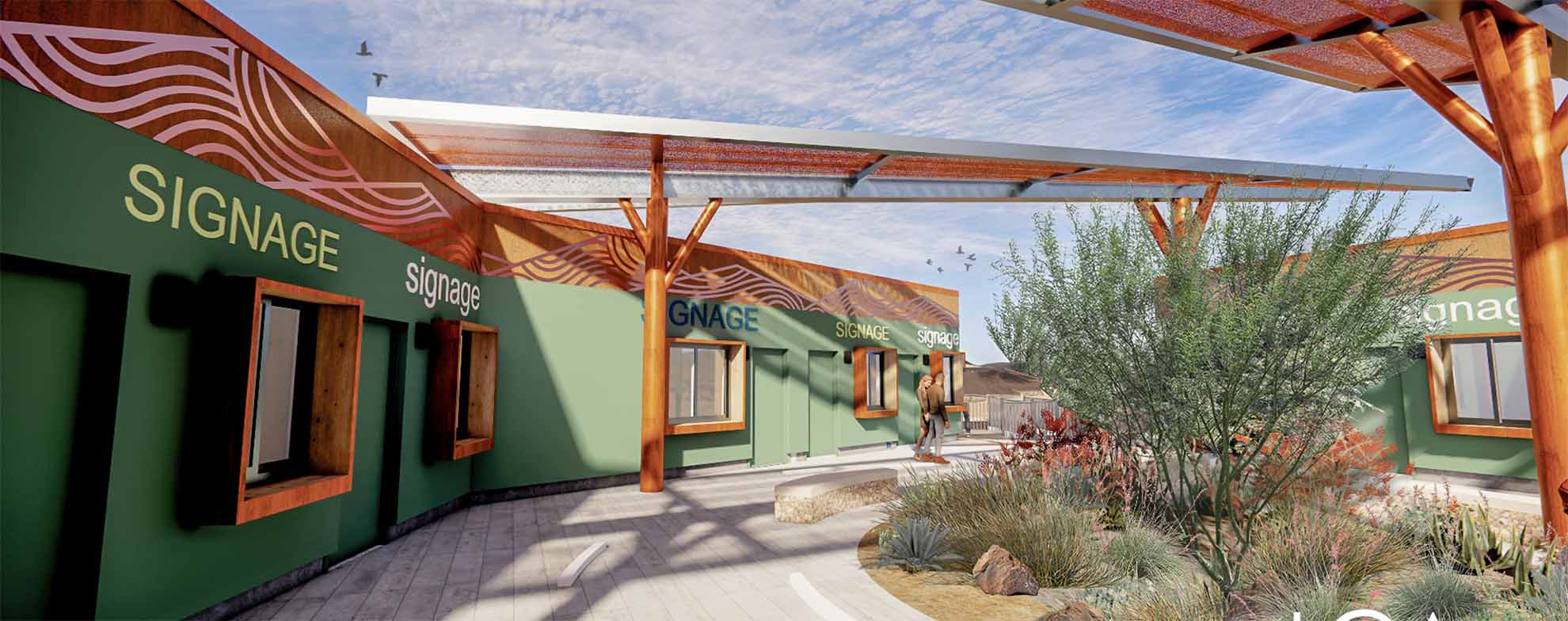 boulder city adventure center plaza rendering