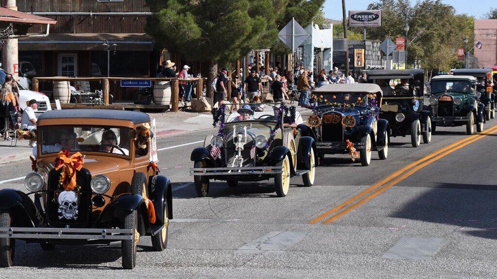 car parade at beatty days festival in beatty nv
