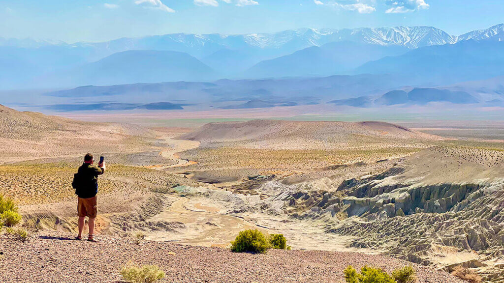 hiking the sump in nevada
