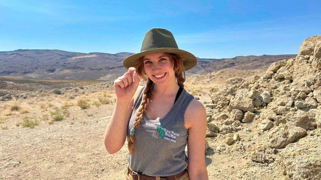 rockhounding royal peacock opal mine in denio nevada