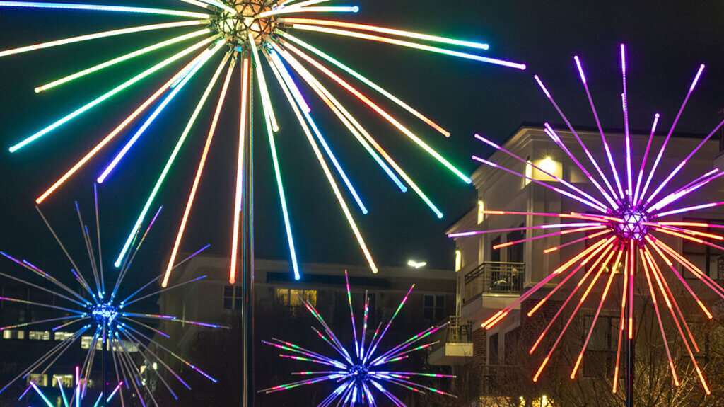 western lights illuminated art festival in downtown reno, nv